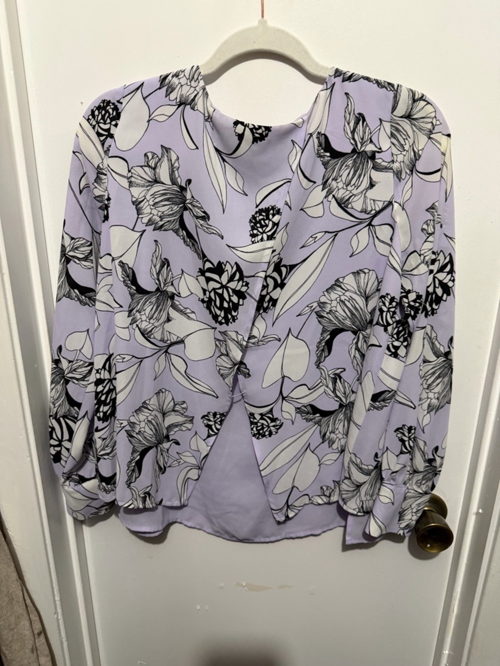 Apt. 9 - Drape Black Floral Blouse - Picture 7 of 9
